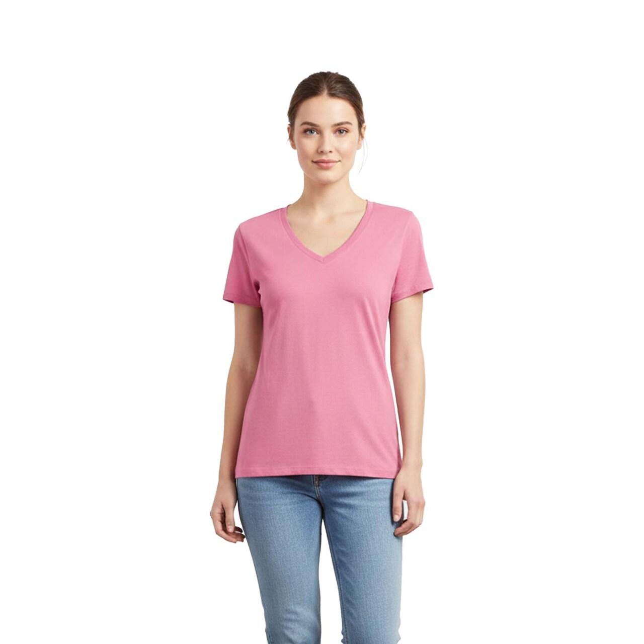 Gildan Women’s Heavy Cotton V-Neck T-Shirt – Blank Craft Tee for Cricut, Painting & Custom DIY Projects